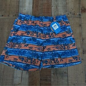 Columbia PFG Omni-shade Tropical Blue and Orange Board Shorts